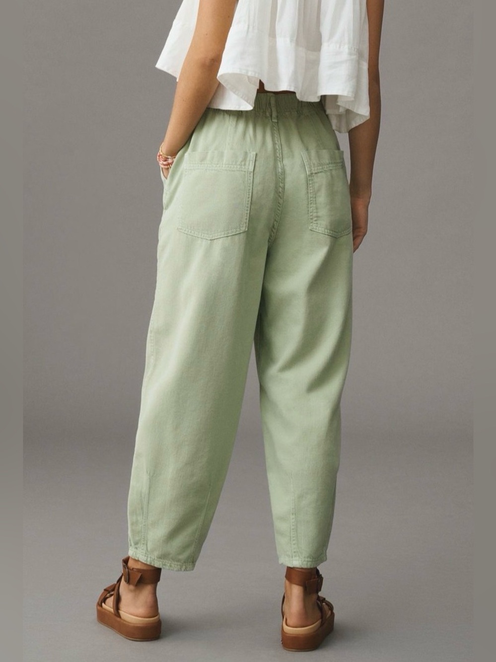 PILCRO The Breaker Mid Rise Tapered Jeans Powdered Sage Color Sz 29,30,31,32,34 - Picture 3 of 9